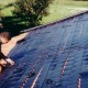 solar pool heating installation
